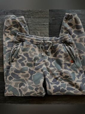 abercrombie kids Gray & Green Camo Fleece Joggers